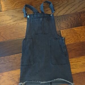 Art Class Black Denim Overall Dress